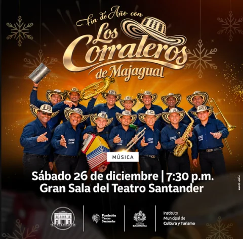 Cartel de Fin de año con Los Corraleros de Majagual