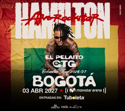 Cartel de Hamilton afrorockstar | el pelaito de ctg