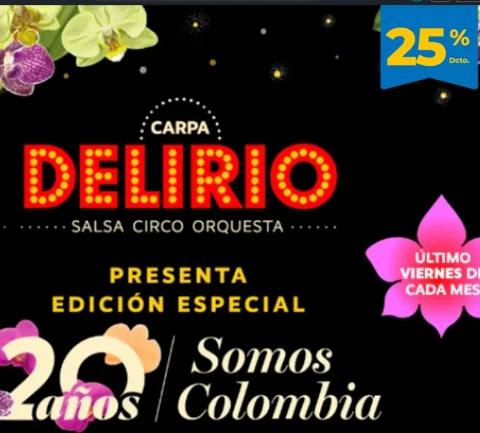 Cartel de Carpa delirio - 2026