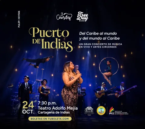 Cartel de Freeday band - puerto de india