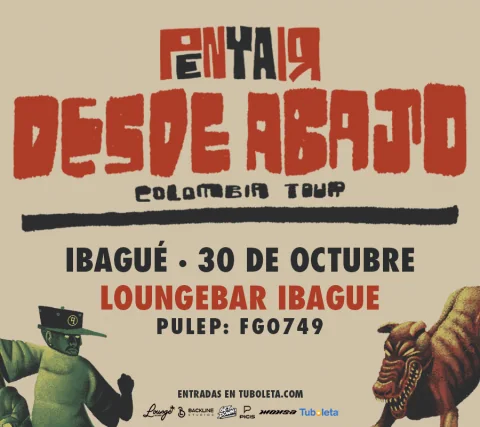 Cartel de Penyair | desde abajo tour - Ibagué