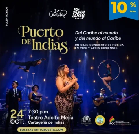 Cartel de Freeday band - puerto de india