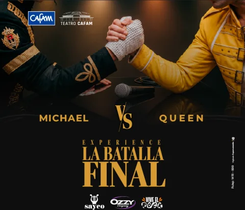 Cartel de Michael vs queen - experience – la batalla final