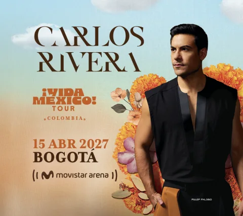 Cartel de Carlos rivera | vida méxico tour 2026