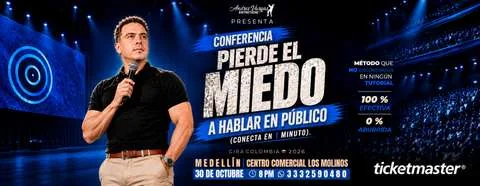Cartel de Pierde el miedo a hablar en público en 1 minuto