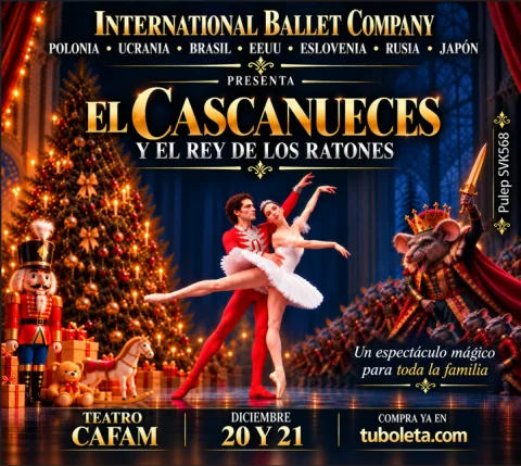 Cartel de Internacional ballet company "el cascanueces"