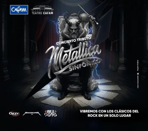 Cartel de Tributo metallica sinfónico