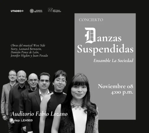 Cartel de Concierto Danzas Suspendidas - Ensamble La Sociedad