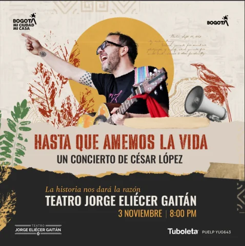 Cartel de Hasta que amemos la vida
