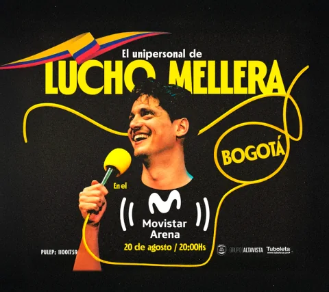Cartel de El unipersonal de lucho mellera
