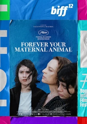 Cartel de Siempre soy tu animal materno