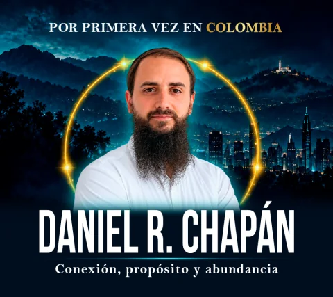 Cartel de Daniel r. chapán - por primera vez en Colombia