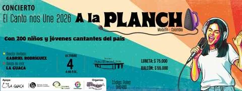 Cartel de Concierto El Canto nos Une a la plancha
