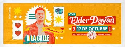 Cartel de A La Calle con Elder Dayan Díaz