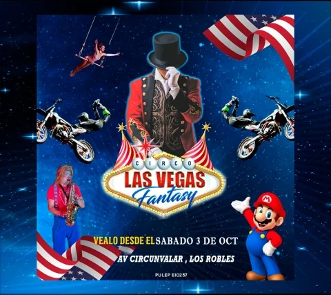 Cartel de Circo vegas fantasy