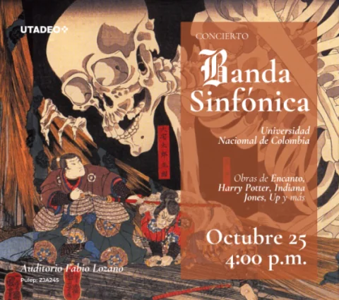 Cartel de Concierto Halloween mes de los niños
