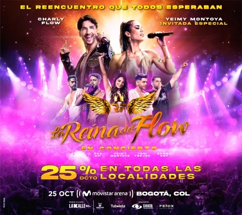 Cartel de La reina del flow en concierto