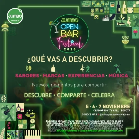 Cartel de Jumbo open bar festival 2026