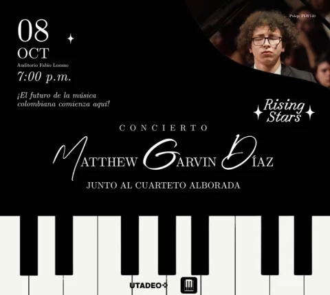 Cartel de Concierto Matthew Garvin - Rising Stars
