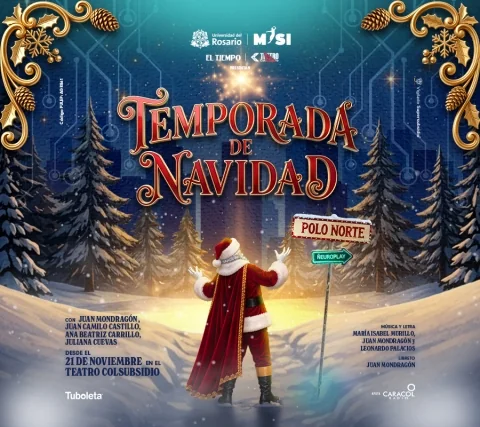 Cartel de Temporada de navidad