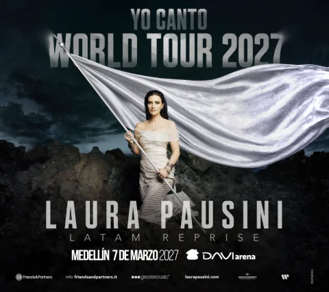 Cartel de Laura pausini | yo canto world tour 2027 - Medellín